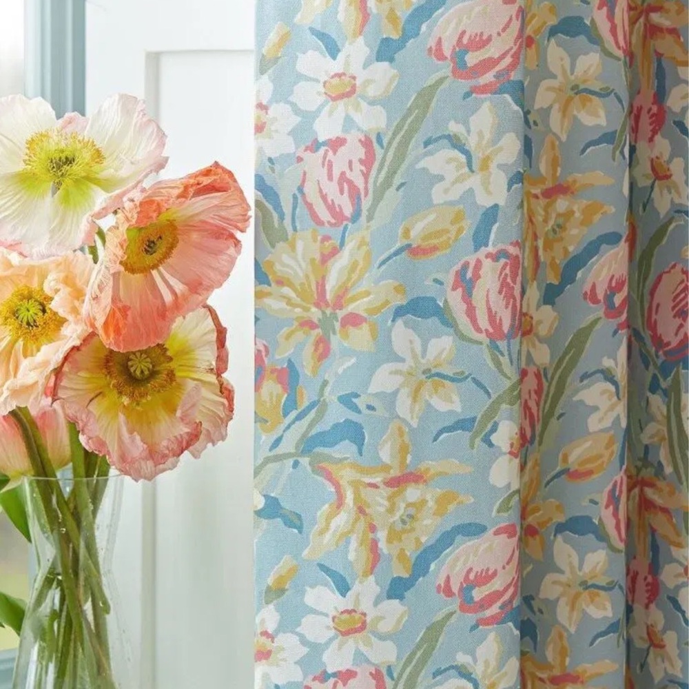 Rare Vintage Laura Ashley Tulips 3 window valances 1990’s rare